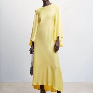 Elegant Yellow Maxi Dress
